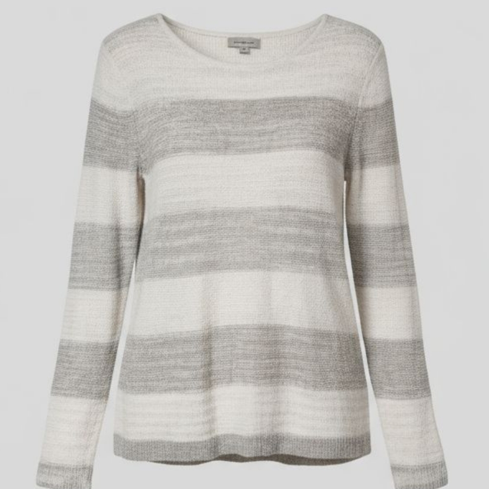 Women's Calvin Klein Jeans Long Sleeve Knit Pullover Sweater Split Back Medium